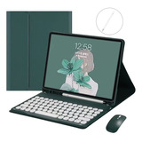 Funda Con Teclado + Mouse + Lápiz Para iPad 9/8/7.ª 10.2 In