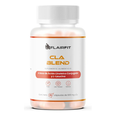 Flairfit Cla Blend Acido Linoleico Y L-leucina 45 Caps Sfn Sin Sabor