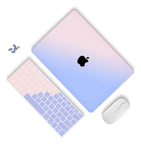 Capa Ultrafino Para Macbook Air 13.6'' M2 + Mouse + Película