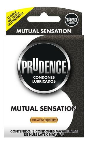 Prudence Mutual Sensation 3 Condones Lubricados