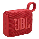 Parlante Jbl Go 4 Portátil Altavoz 2024 Color Rojo Impermeab