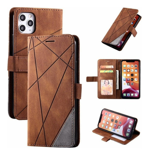 Capa Capinha Para iPhone Slot Para Cartão Fechado Magnético