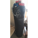  Saco Boxeo 1.20 Mt, Soporte Fierro Y Guantes 