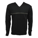 Sweater Pullover Hombre Escote V De Lana Varios Colores