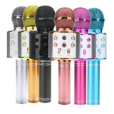 Microfone Bluetooth Karaokê Grava E Muda Voz Lançamento 2023