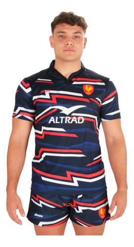 Camiseta De Rugby Imago Francia 2023 Reforzada Resistente