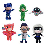 6pcs/set Pj Masks Gekko Catboy Owlette Romeo Peluche Muñeca