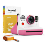Kit Polaroid Now + Color I-type (8 Exp) + Correa Naranja
