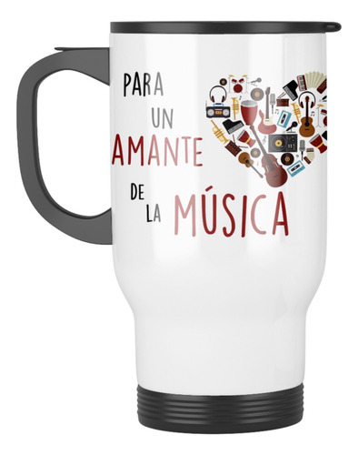 Taza Mug Termica Musico Personalizable