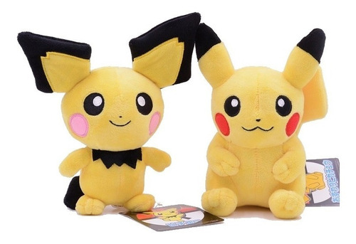 Peluche Pokemon Pikachu Pichu Juguetes Bebe Felpa