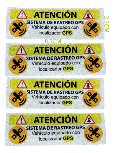 Calcomanias Stickers Reflejantes Para Auto O Camioneta Gps