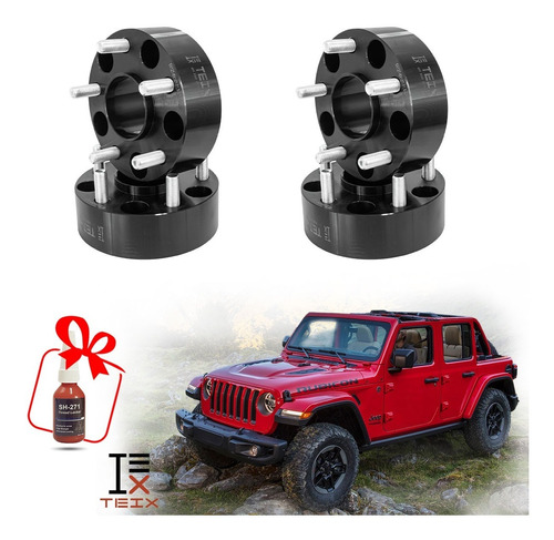 Kit Espaciadores Jeep Wrangler Jl 2 PuLG 5/127 2019+ 4pzs