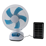 Ventilador Solar De Pie, 15 W, Oscilante, 3 Velocidades, Esc