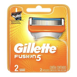 Cartucho Gillette Fusion 5 Laminas C/ 2 Unidades De Refil