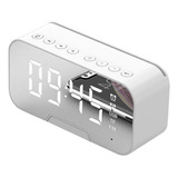 Bluetooth 5,0 Altavoz De Radio Fm Digital Led Reloj De Doble