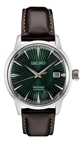 Seiko Srpd37 Presage Reloj Para Hombre Marrón 40,5 Mm Acero 