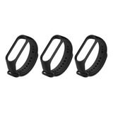 Kit 3 Pulseiras Para Xiaomi Mi Band 3/4 De Silicone Colorida