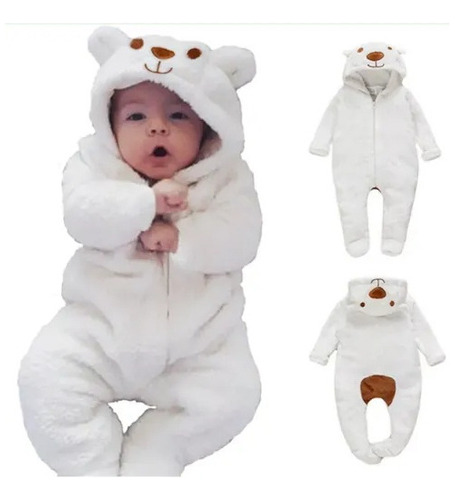 Mono Polar Para Bebés Recién Nacidos, Ropa De Bebé Con Capuc