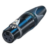 Conector Neutrik Xlr Hembra 4 Pin Contactos Plata Nc4fxx-bag