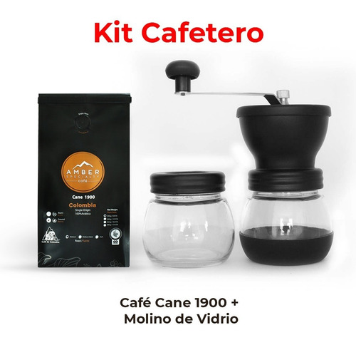 Kit Grinder: Molino Manual + 500g De Café De Origen  Amber 