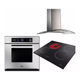 Combo Cocina Tst Horno Electrico Anafe Vitro Campana Lacar