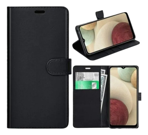 Funda Librito Flip Cover Para Motorola G72 Negro