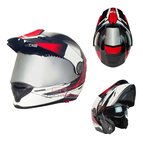 Casco Techx2 Tx-909 Cross/abat C/mica Polarizada Stockrider