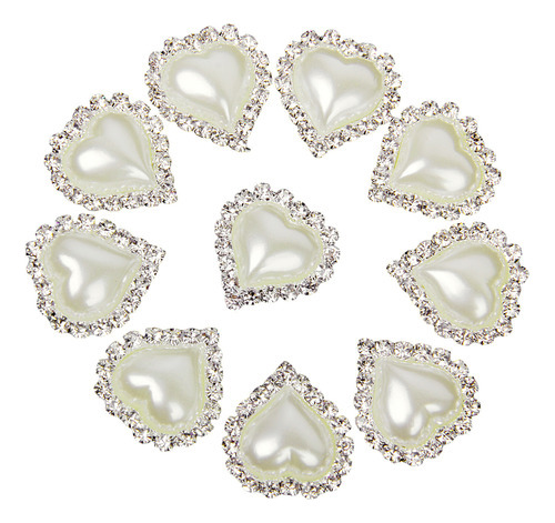 Botones De Perlas Con Diamantes De Imitación [u]