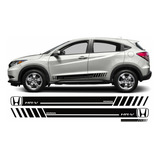 Kit Com 3 Adesivos Faixa Lateral Honda Hrv Hr-v Sport