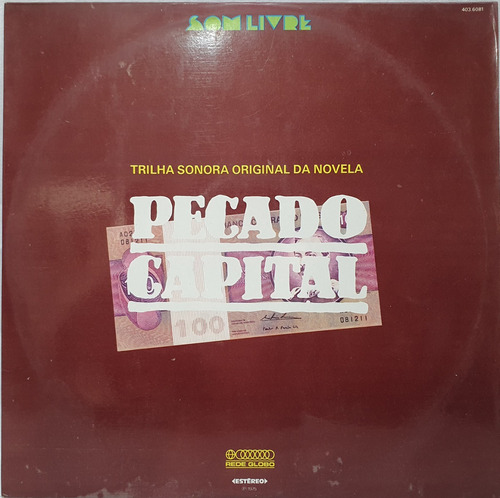 Lp Disco Pecado Capital (trilha Sonora Original Da Novela)