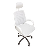 Silla Escritorio 091a Blanca Unicas + Grandes + Reforz 150k