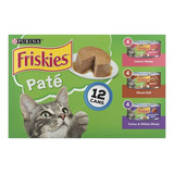 Purina Friskies Wet Cat Food Pate Variety Pack 12 Latas