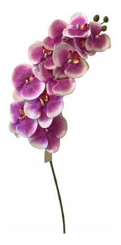 Orquídea Artificial Hoja Grande Varilla Flexible De 1 Mt