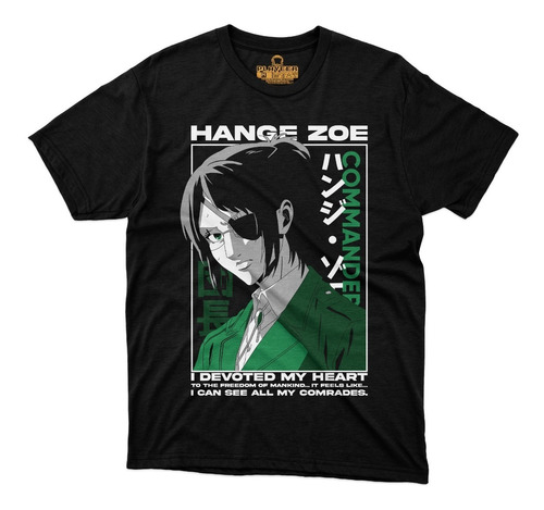 Playera Attack On Titan Hange Zoe Capitan Shingeki Kyojin