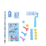 Set Timbres Sellos Infantiles Caritas Animales