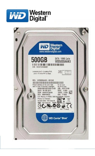 Disco Duro Western Digital Wd Caviar Blue Wd5000aakx 500gb