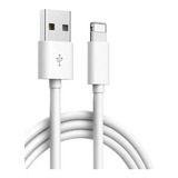 Cable De Datos Usb Para iPhone, Color Blanco X10