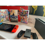 Nintendo Switch 32gb Standard + 3 Juegos Y Accesorios Nuevos