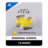 Playstation Plus Essential 12 Meses Ps4 | Kaisergamez
