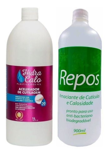 Kit 1 Hidracalo Litro + 1 Amaciante Cutícula 900ml Repos