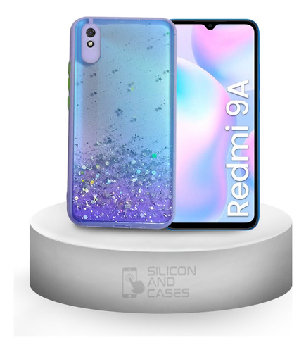 Carcasa Para Xiaomi Redmi 9a Glitter Brillo Protector Camara