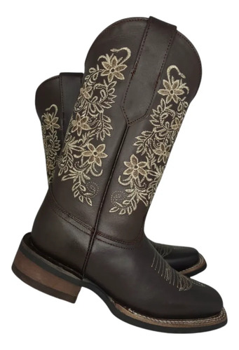 Bota Vaquera Para Dama Charolais Mal Paso Leather Boots