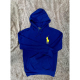 Sudadera Azul Polo Ralph Lauren Big Pony Talla L De Hombre