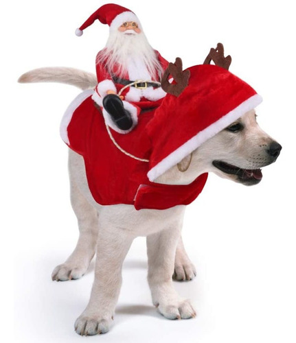Disfraz De Perro De Santa Ropa De Navidad Para Mascotas
