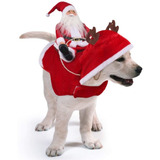 Disfraz De Perro De Santa Ropa De Navidad Para Mascotas
