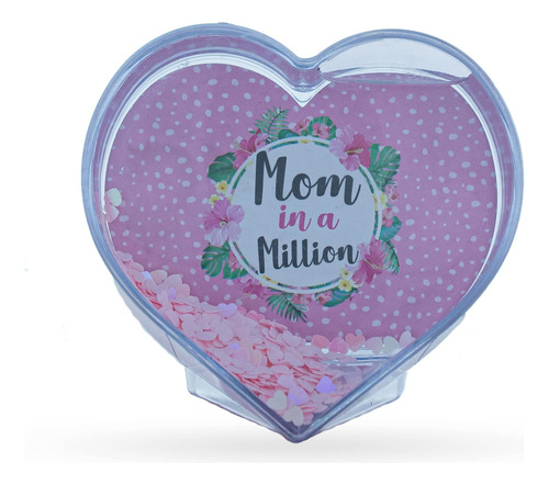 Día De La Madre Amor En Un Corazón: Marco De Plástico Transp