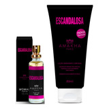 Kit Escandalosa Perfume 15ml E Hidratante 80ml Feminino Amakha Paris