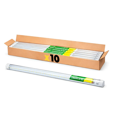 10 Pack Lampara Led Regleta De 36 Watts 115 Cm De Largo 2200 Lumenes Color Blanco Tianlai Gs08w36 | Envío gratis