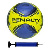 Bola Campo Penalty S11 R2 Com Bomba De Ar Cor Amarelo/azul/preto