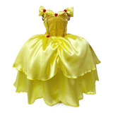 Vestido Fantasia Infantil Princesa Bela